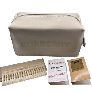 Burberry Beige Cosmetic Pouch HER Eau de Pardum Goddess EDP Pearl Comb NEW Gift